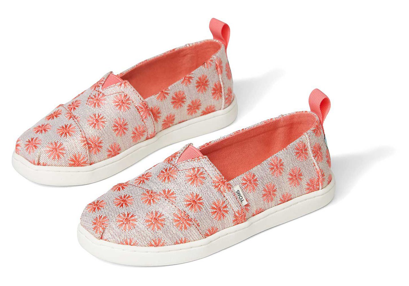 Toms Espadryle Dziecięce Pomarańczowe - Alpargata Youth Glimmer - 59HJAPFGR